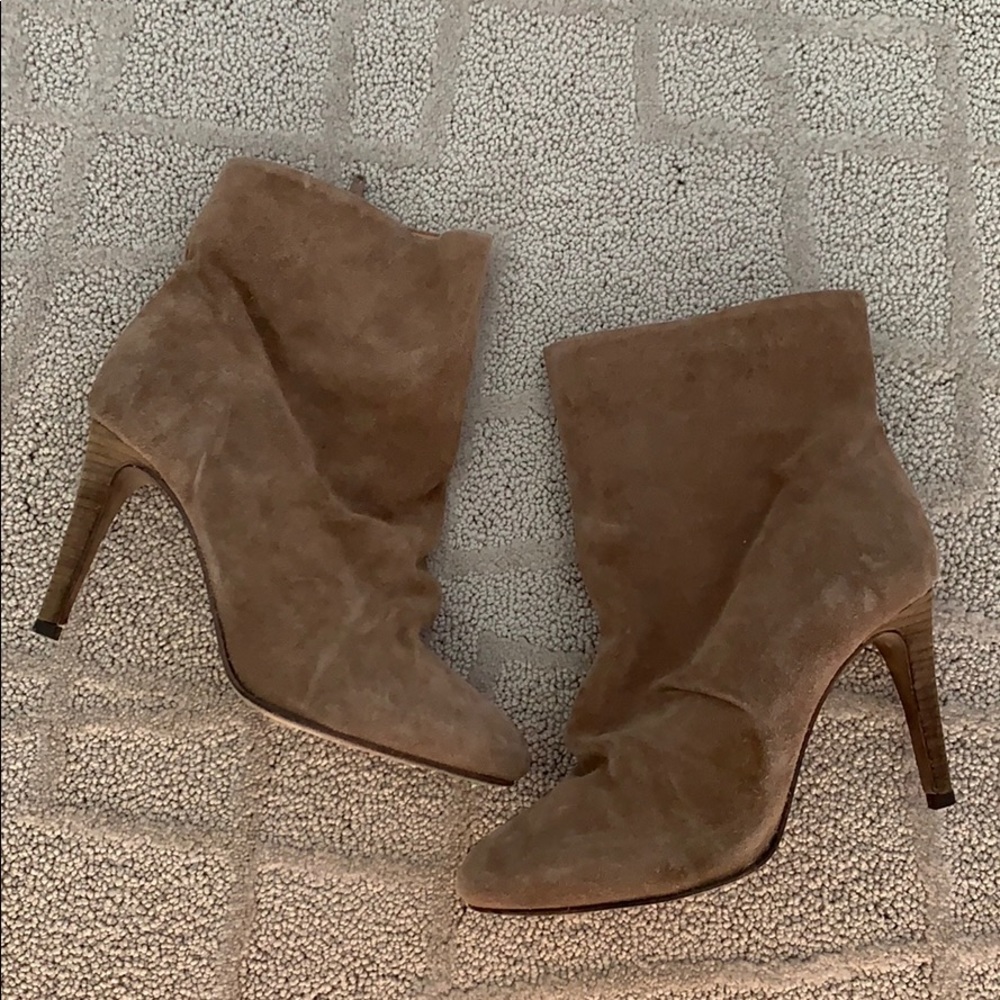 Free People suede heeled boot.